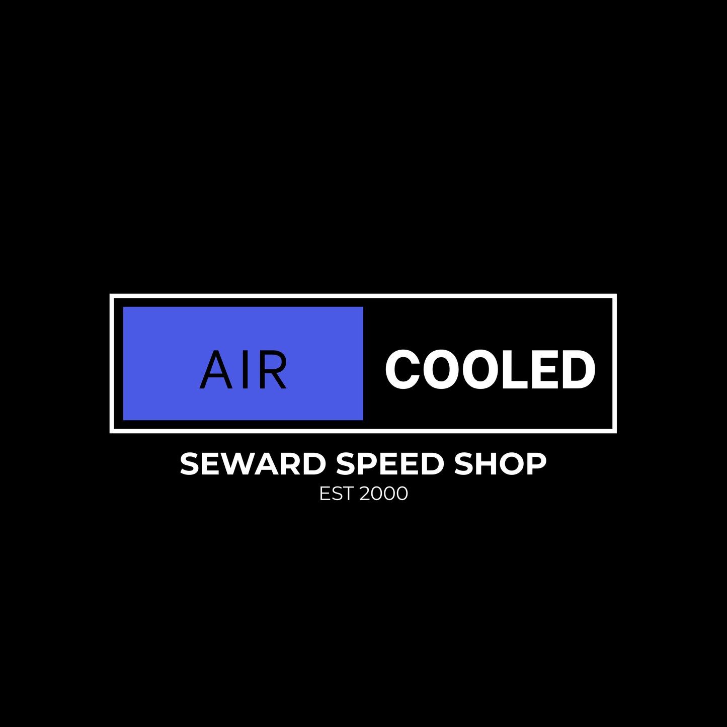 AIR COOLED COLLECTION | BLOCK LOGO AIR COOLED TEE — SEWARD SPEED SHOP
