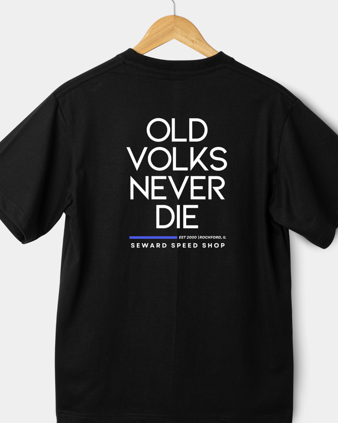 AIR COOLED COLLECTION | OLD VOLKS NEVER DIE TEE — SEWARD SPEED SHOP