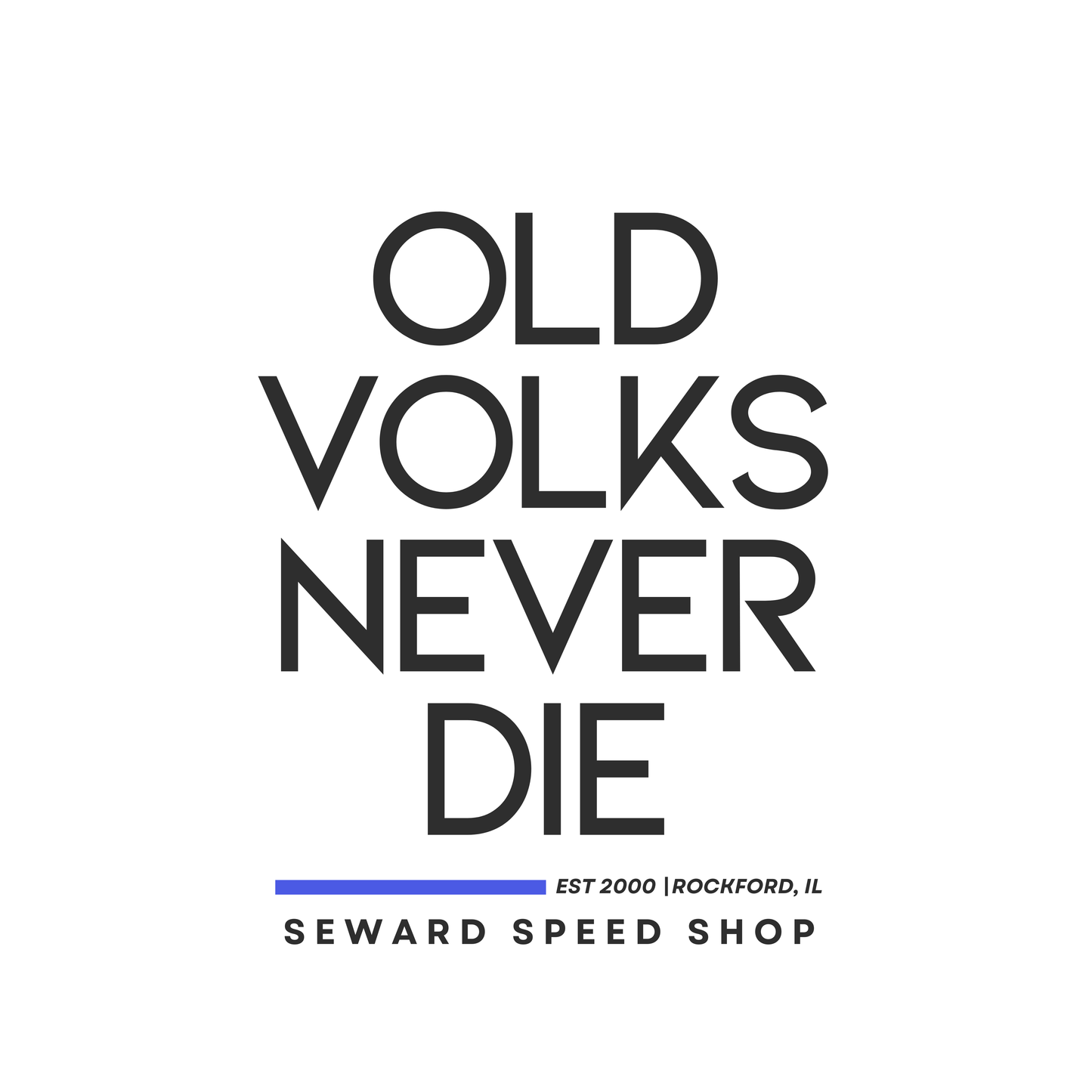 AIR COOLED COLLECTION | OLD VOLKS NEVER DIE TEE — SEWARD SPEED SHOP