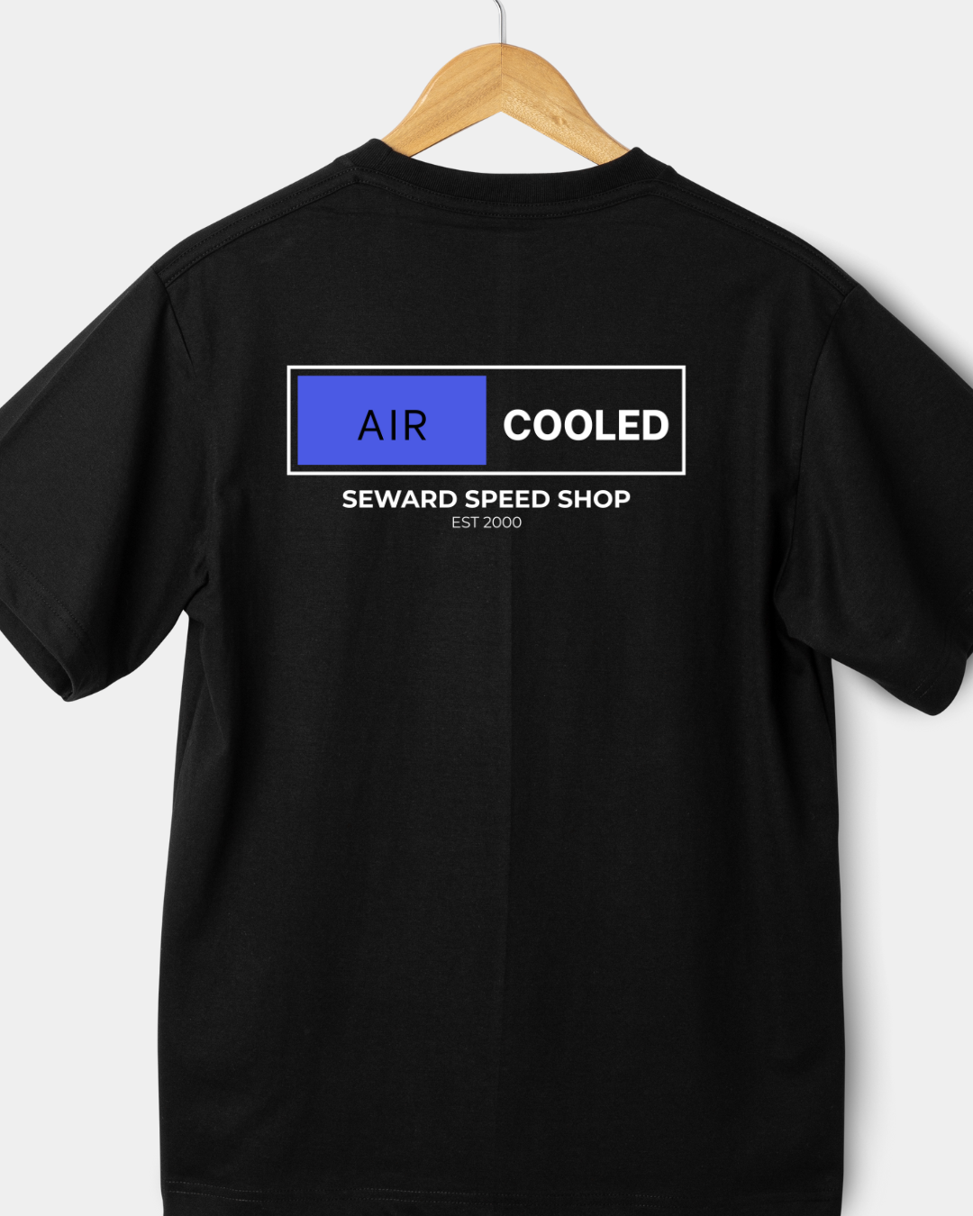 AIR COOLED COLLECTION | BLOCK LOGO AIR COOLED TEE — SEWARD SPEED SHOP