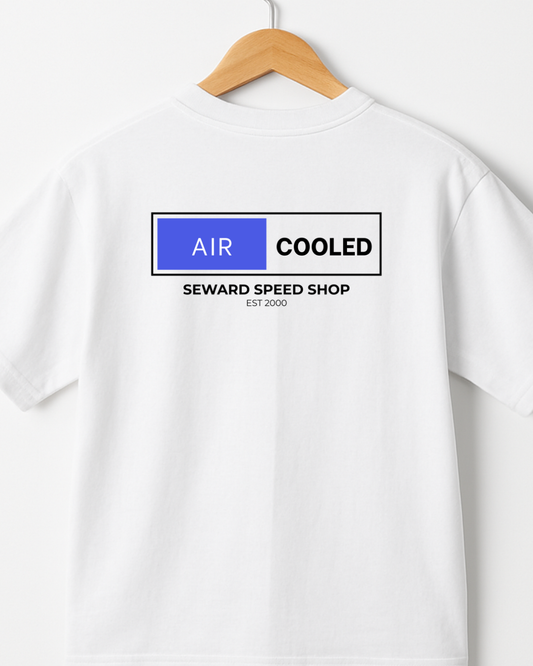 AIR COOLED COLLECTION | BLOCK LOGO AIR COOLED TEE — SEWARD SPEED SHOP